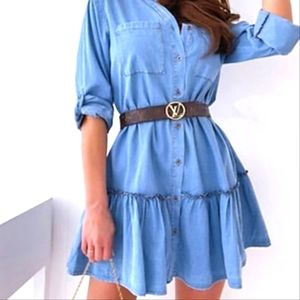 Dress light denim (without belt)